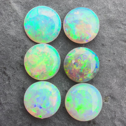 (Price For Parcel) 2.32cts Bundle Crystal Opals With A Green Blue Play Of Color, From Lightning Ridge Australia