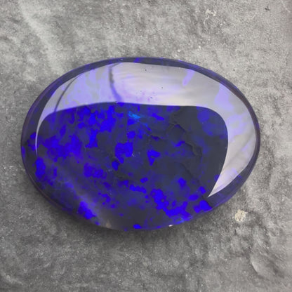 5.54cts Affordable Black Opal With A Deep Blue Palette