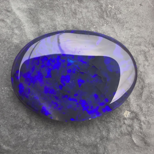 5.54cts Affordable Black Opal With A Deep Blue Palette
