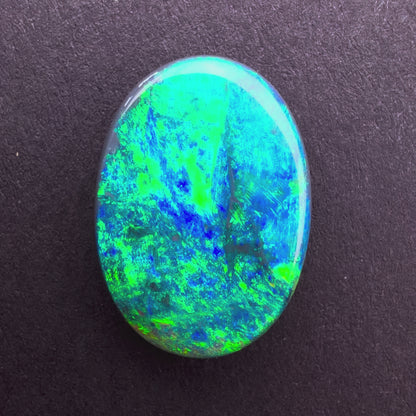 3.93cts Black Opal With A Blue and Green Play Of Color, From Lightning Ridge Australia
