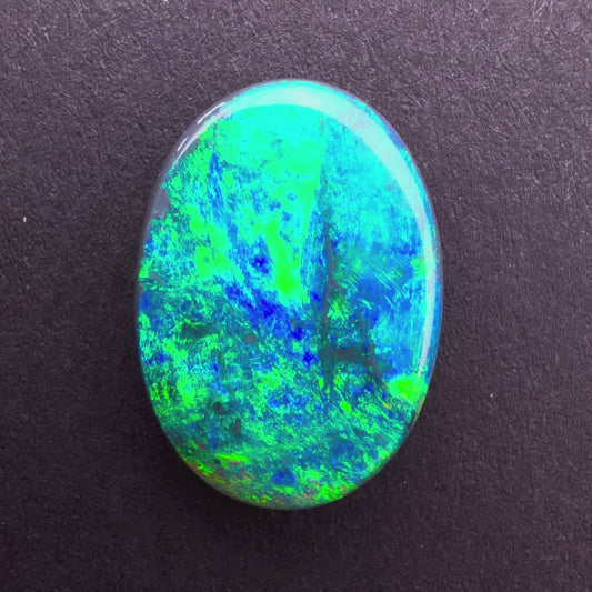 3.93cts Black Opal With A Blue and Green Play Of Color, From Lightning Ridge Australia