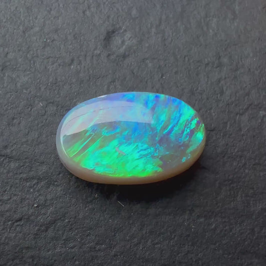 1.02ct Dark Opal With Green, Blue Play Of Color, From Lightning Ridge Australia