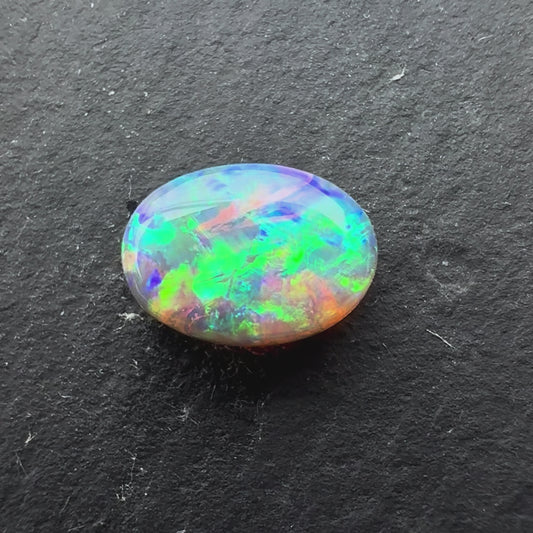 1.22cts Crystal Opal With A Green, Blue Play Of Color, From Lightning Ridge Australia