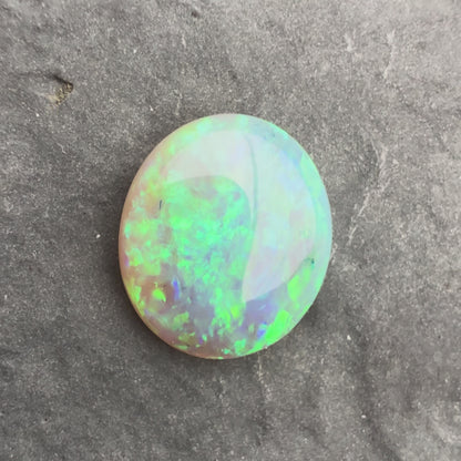 1.86cts Affordable Crystal Opal With A Green Blue Play Of Color, From Lightning Ridge Australia