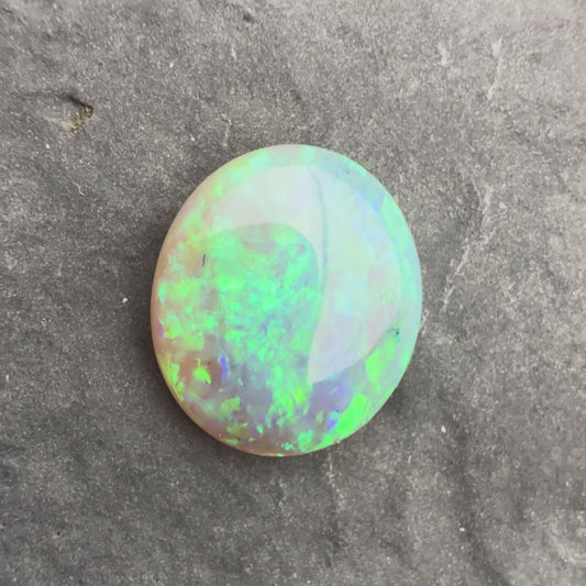 1.86cts Affordable Crystal Opal With A Green Blue Play Of Color, From Lightning Ridge Australia