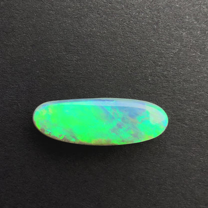 2.57cts Affordable Dark Opal With A Green Blue Play Of Color, From Lightning Ridge Australia