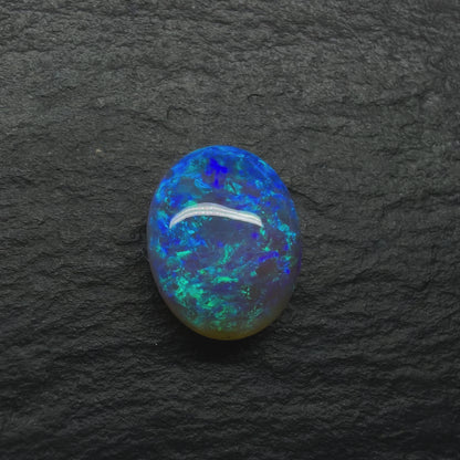 2.8ct Gem Crystal Opal With a Well Distributed Pattern Showcasing Minty Blue-Greens
