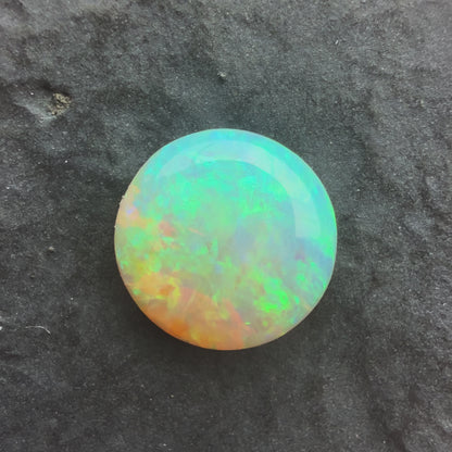 10mm Round Affordable Crystal Opal With Green Blue Play Of Color, From Lightning Ridge Australia