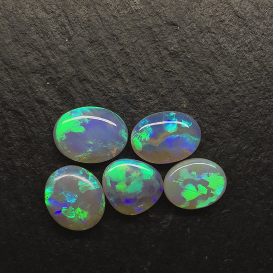 BUNDLE (Price For Parcel) Crystal Opals With Lovely Blocky Patterns And minty Greens and Blues