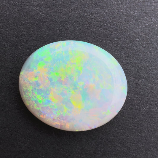2.82cts Dark Crystal Opal With A Green, Yellow, Gold Play Of Color, From Lightning Ridge Australia
