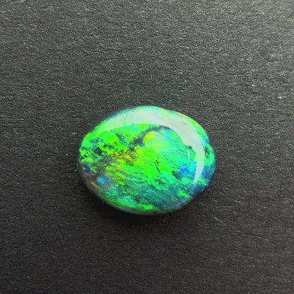 1.29cts Black Opal With A Green Blue Play Of Color, From Lightning Ridge Australia