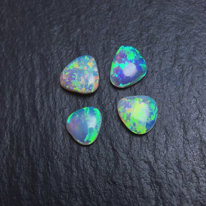 BUNDLE (price for parcel) Soft Triangular Crystal Opals With Minty Blues And Greens And Good Depth