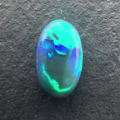 1.02cts Black Opal With A Green Blue Play Of Color, From Lightning Ridge Australia