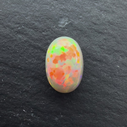 1.30cts Dark Opal With A Red, Pink Multicolor Play Of Color, From Lightning Ridge Australia