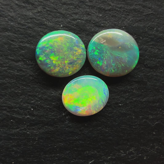 BUNDLE (price for parcel) Small Crystal Opals With Lovely Greens And Yellows