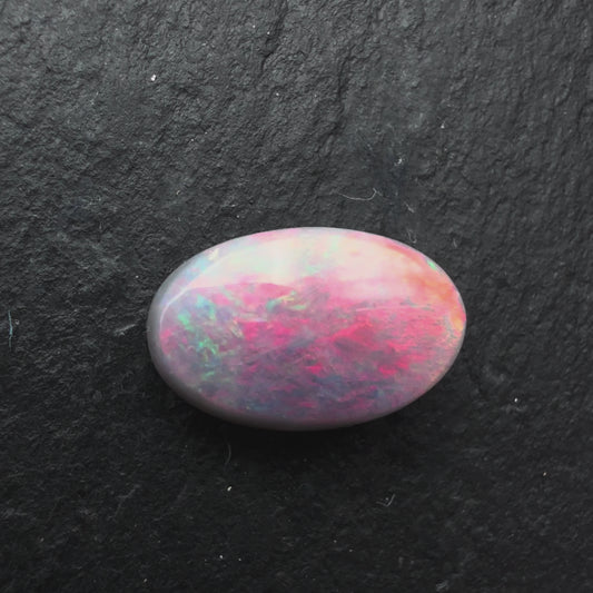 1.98cts affordable Gem Dark Opal With Red Pink Multicolor