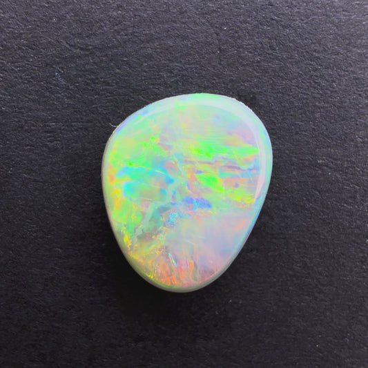1.14cts Affordable Dark Opal With A Red Pink Multicolor Play Of Color, From Lightning Ridge Australia