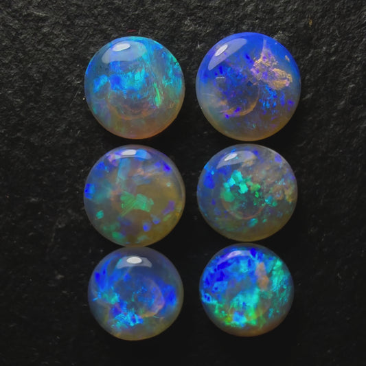 BUNDLE (Price For Parcel) Small Crystal Opals With Blues, Greens, And Purples And Lots Of Depth