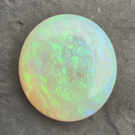 6.77cts Affordable Crystal Opal With A Green Blue Play Of Color, From Lightning Ridge Australia