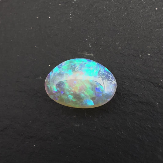 1.2ct Crystal With Soft Greens, Blues and Lots Of Depth