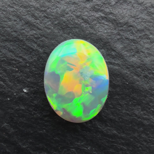 0.76ct Crystal Opal With A Lovely blocky Pattern