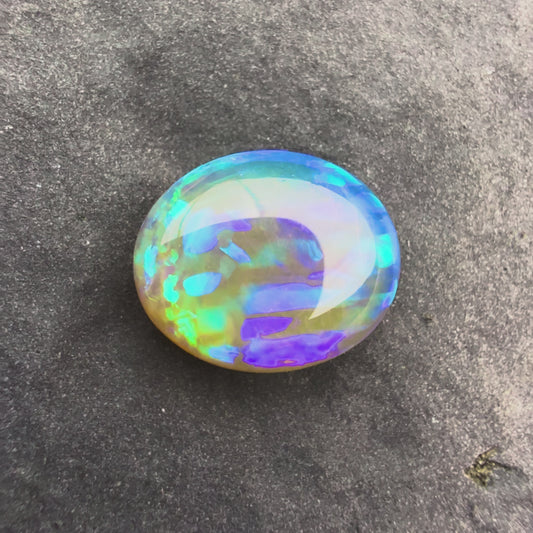 1.23cts Affordable Crystal Opal With A Blue Green Play Of Color, From Lightning Ridge Australia