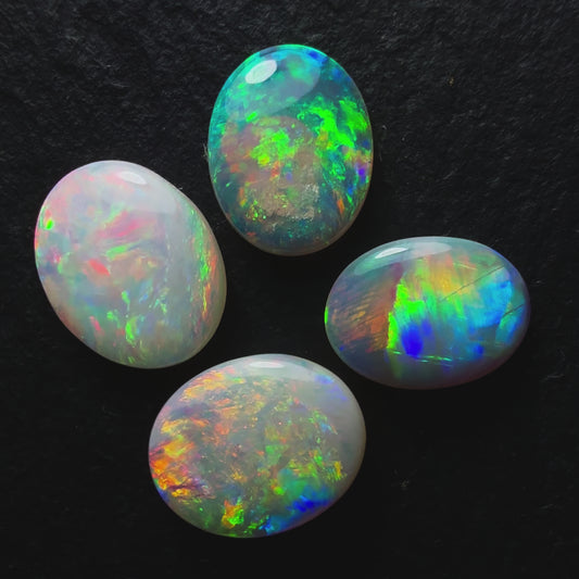 BUNDLE (Price For Parcel) Crystal Opals With Mixed Colors And Patterns