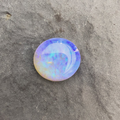 0.91cts Affordable Crystal Opal With A Purple Blue Play Of Color, From Lightning Ridge Australia