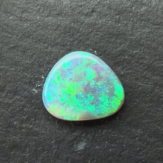 1.12ct Crystal Opal With A Green, Blue Play Of Color, From Lightning Ridge Australia