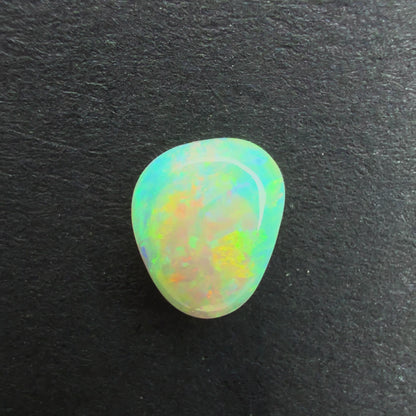 0.43cts Affordable Dark Crystal Opal With A Green, Yellow, Gold Multicolor Play Of Color, From Lightning Ridge Australia