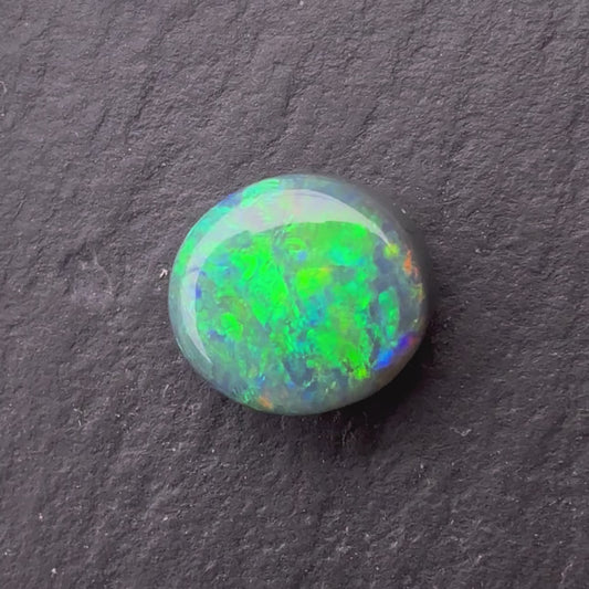 1.34ct Black Opal With A Green, Blue Play Of Color, From Lightning Ridge Australia