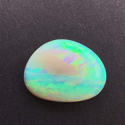 1.73cts Affordable Dark Crystal Opal With A Green Blue Play Of Color, From Lightning Ridge Australia