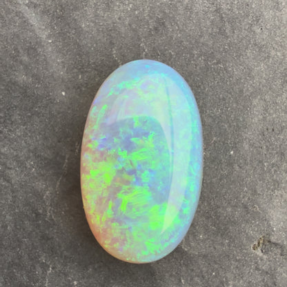 3.21cts Affordable Crystal Opal With A Green Blue Play Of Color, From Lightning Ridge Australia