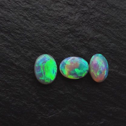 Bundle (Price For Parcel) Small Crystal Opals With Vivid Greens and Yellows