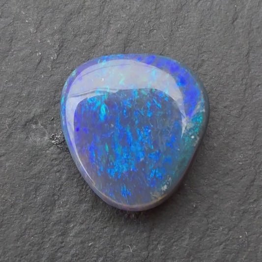 2.40ct Black Opal With A Green, Blue Play Of Color, From Lightning Ridge Australia