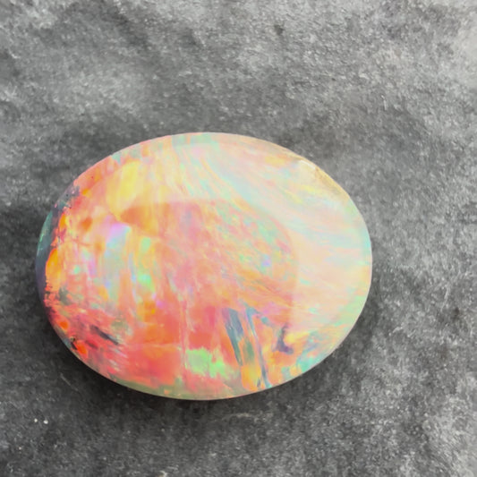 0.77cts Affordable Dark Opal With A Red Pink Multicolor Play of color
