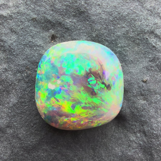 1.3cts Affordable Gem Dark Opal With A Red Pink Multicolor Pattern