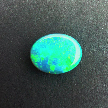 1.08cts Black Opal With A Green Blue Play Of Color, From Lightning Ridge Australia