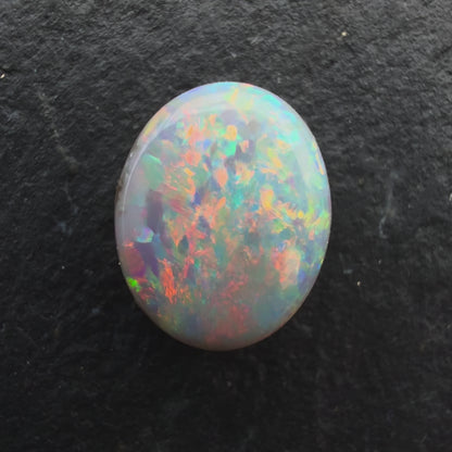 1.07cts Affordable Gem Dark Opal With A Beautiful Red Pink Multicolor Pattern