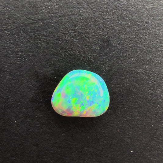 0.37cts Affordable Crystal Opal With A Green, Yellow, Gold Play Of Color, From Lightning Ridge Australia
