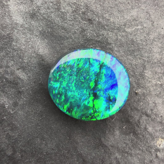 0.84cts Black Opal With A Blue Green Palette
