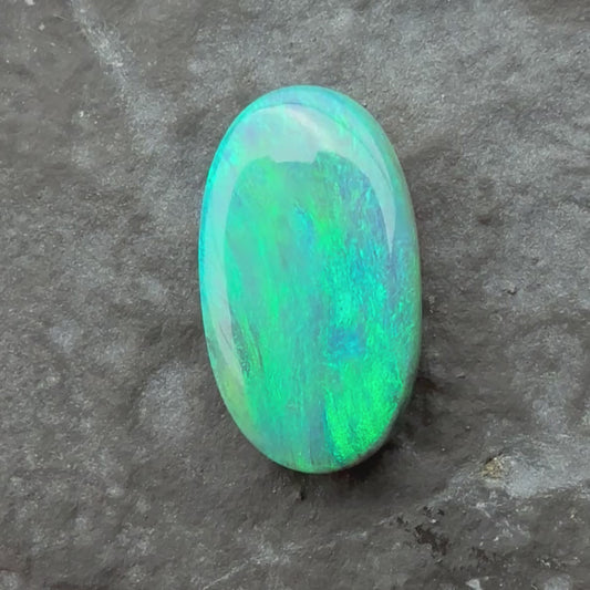 2.87ct Black Opal With A Green, Blue Play Of Color, From Lightning Ridge Australia