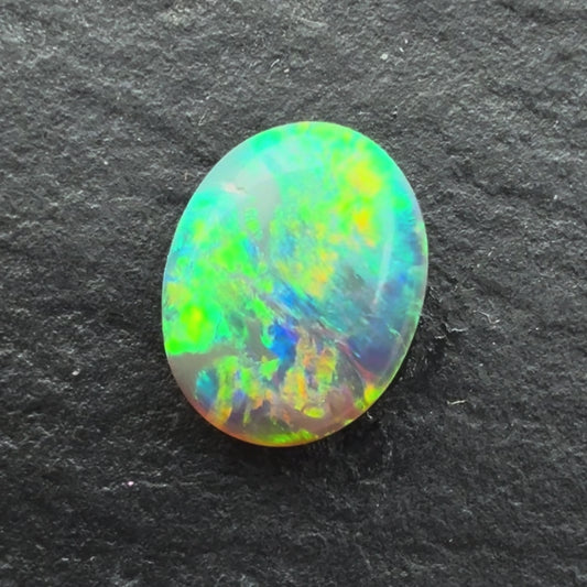 0.83cts Crystal Opal With A Green, Yellow, Gold Play Of Color, From Lightning Ridge Australia