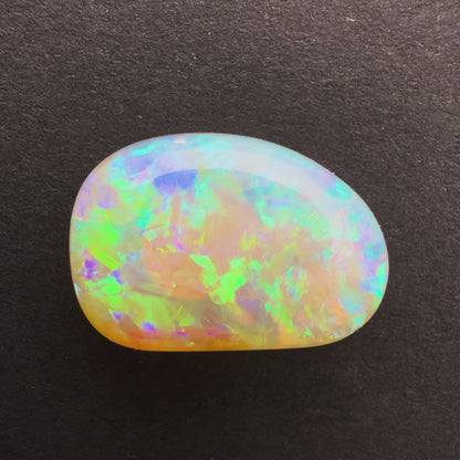 3.85cts Affordable Crystal Opal With A Blue Green Play Of Color, From Lightning Ridge Australia