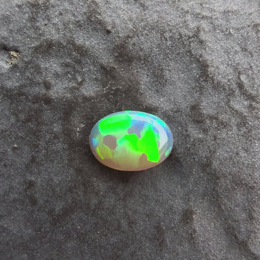 6mm x 4mm Affordable Crystal Opal With Green Blue Play Of Color, From Lightning Ridge Australia