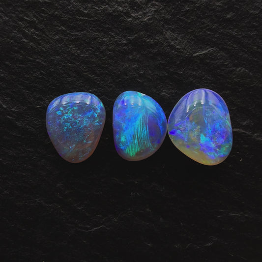 1.76ct BUNDLE  (Price For Parcel) Small Crystal opals With Pastel Blues And Greens
