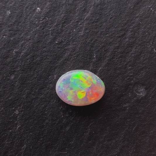 0.38cts Dark Opal With A Red, Pink Multicolor Play Of Color, From Lightning Ridge Australia