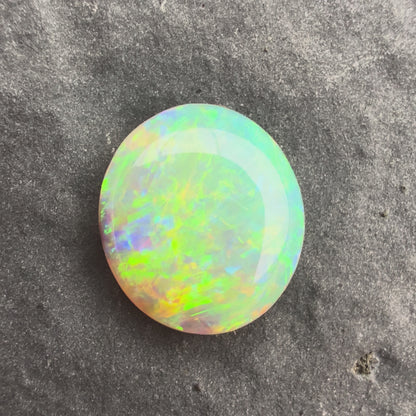 1.28cts Affordable Crystal Opal With A Green Blue Play Of Color, From Lightning Ridge Australia