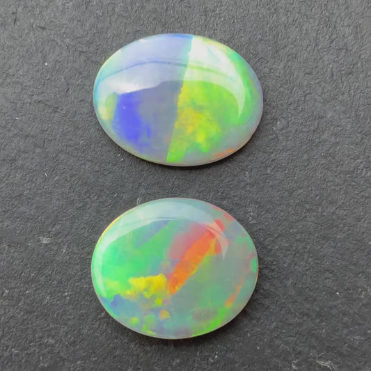 3.43ct Crystal Opal Parcel With A Red, Pink Multicolor Play Of Color, From Lightning Ridge Australia
