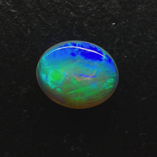 1.9ct Gem Crystal Opal With World Class Chaff pattern And Hints Of Blue